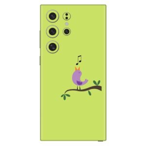 Cute Bird Cartoon Sing Music Mobile Skin for Apple iPhone, Samsung & More