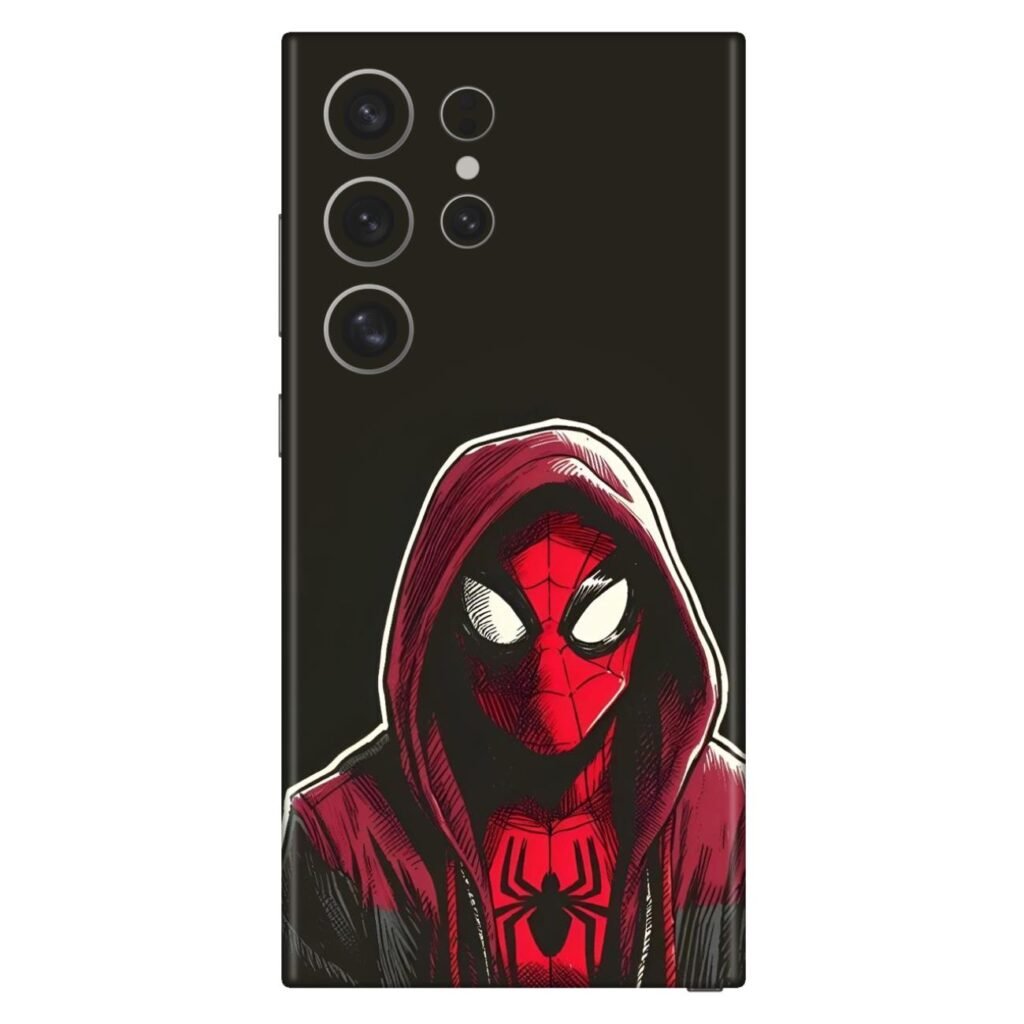 Spiderman Face Art Mobile Skin for Apple iPhone, Samsung & More