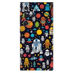 Space Doodle Stickers Mobile Skin for Apple iPhone, Samsung & More