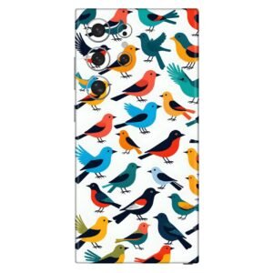 Multicolor Sparrow Birds Mobile Skin for Apple iPhone, Samsung & More