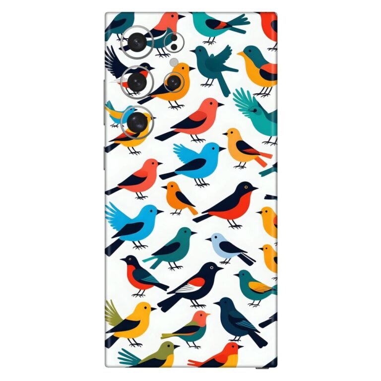 Multicolor Sparrow Birds Mobile Skin for Apple iPhone, Samsung & More