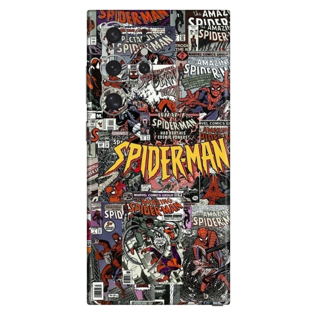 Spiderman Comic Poster Mobile Skin for Apple iPhone, Samsung & More.