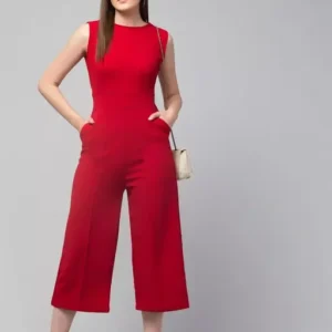 Stylish Fermine Cut Sleeves Jumpsuit For Women