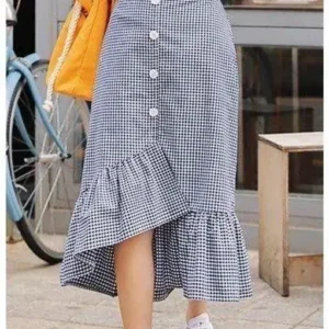 Stylish Gingham Women Skirt